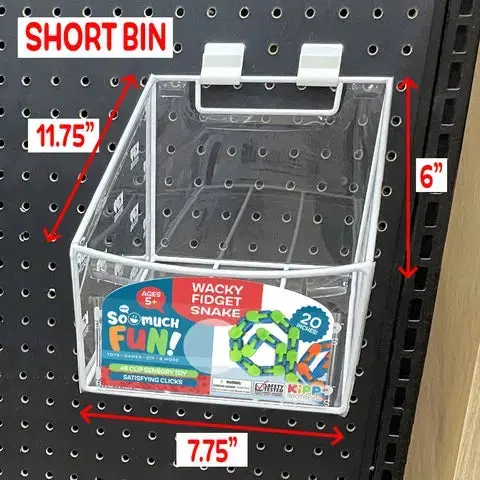 6" Short Clear Vinyl Merchandising Bins - 1 Bin Per Pack 975410 1