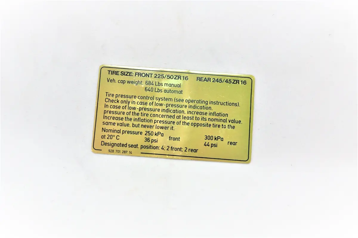 928 701 287 14 - Gas Flap - 90+ 1