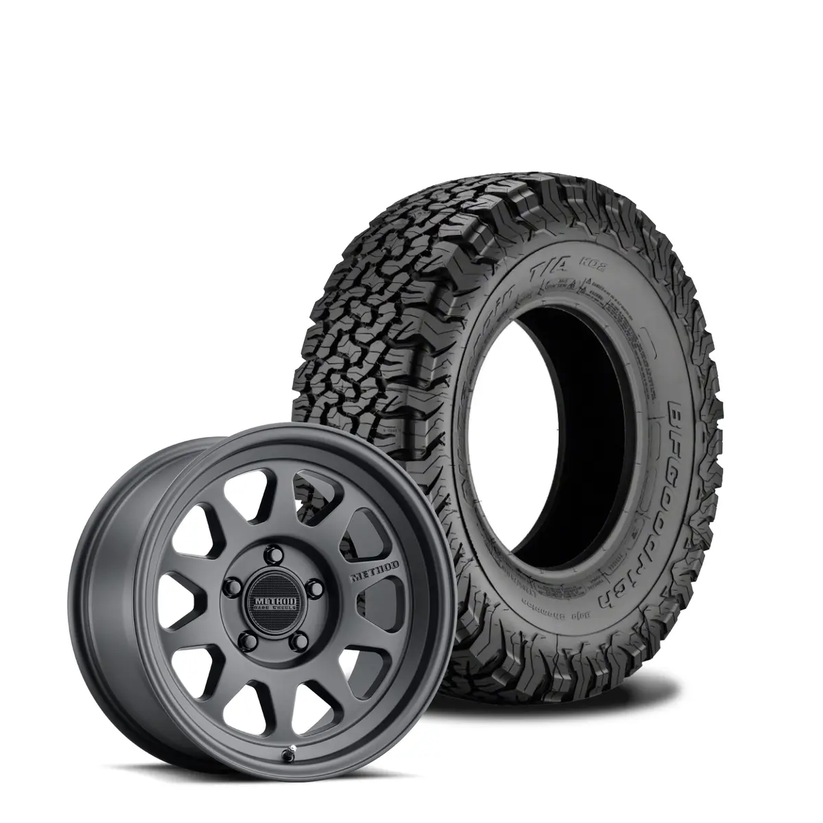 Method 316 17X8.5 Matte Black 5X5 | Bfg 37X12.5 All Terrain Ko2 | Mounted & Balanced 1