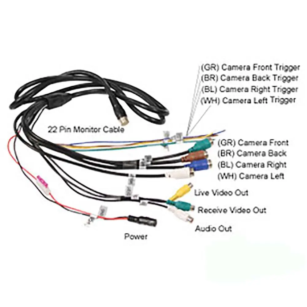 Cabcam 7" Quad Hd Monitor - 2 White Led Camera Observation System W/ Audio 2