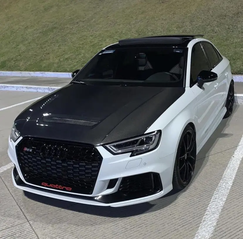 Cmst Carbon Fiber Hood Bonnet Ver.1 For Audi Rs3 2018-2020 & 2014-2020 A3 & A3 S Line & S3 4