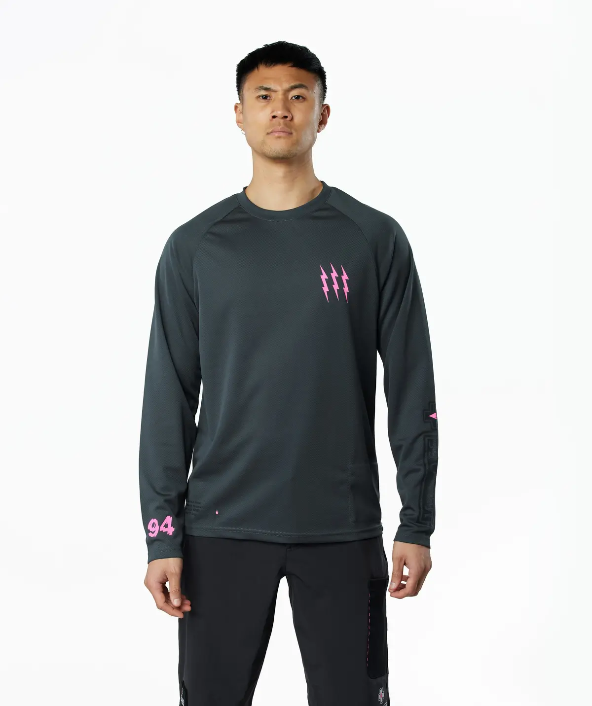 Long Sleeve Riders Jersey - Grey 4