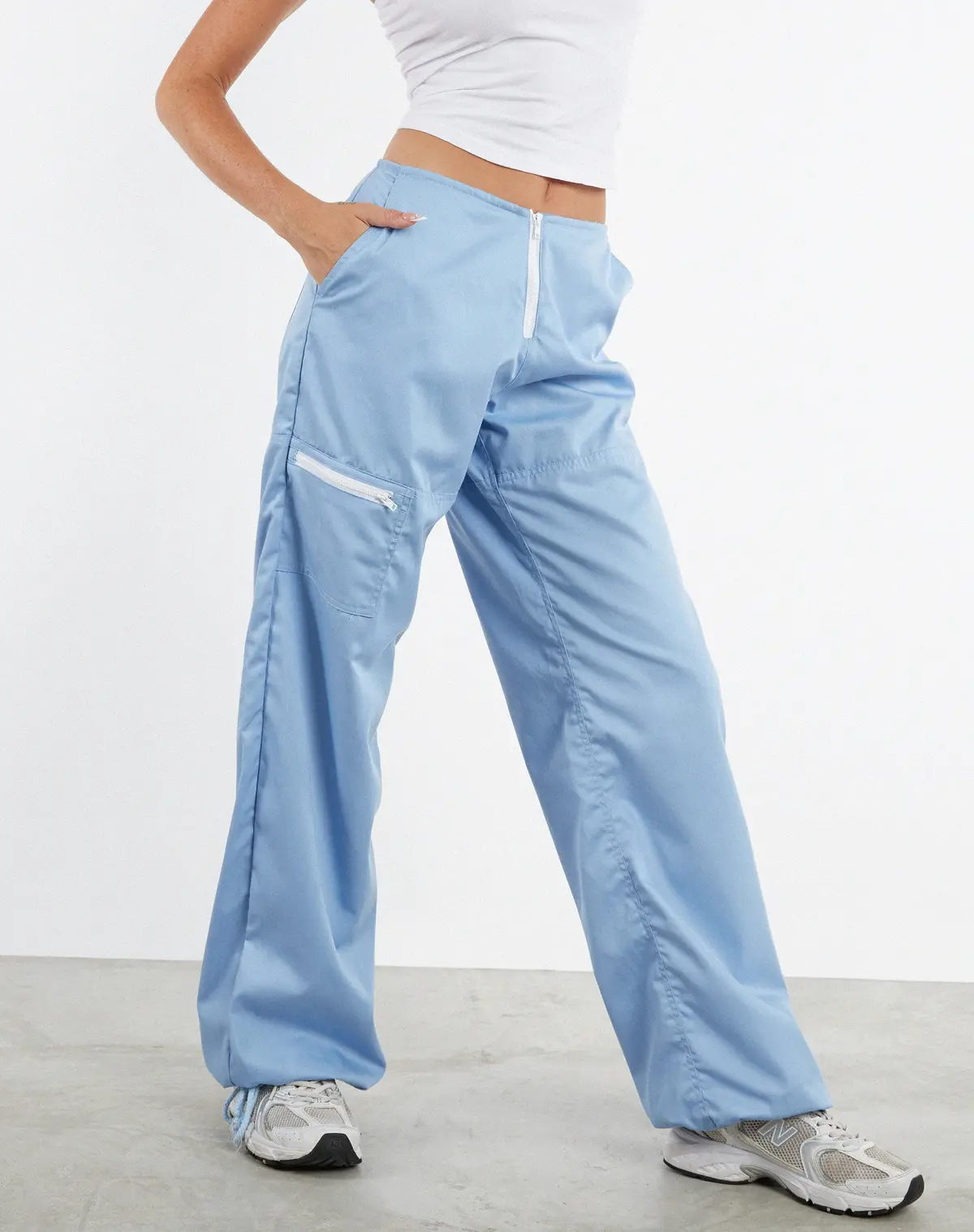 Xander Cargo Trouser In Cotton Drill Blue 4