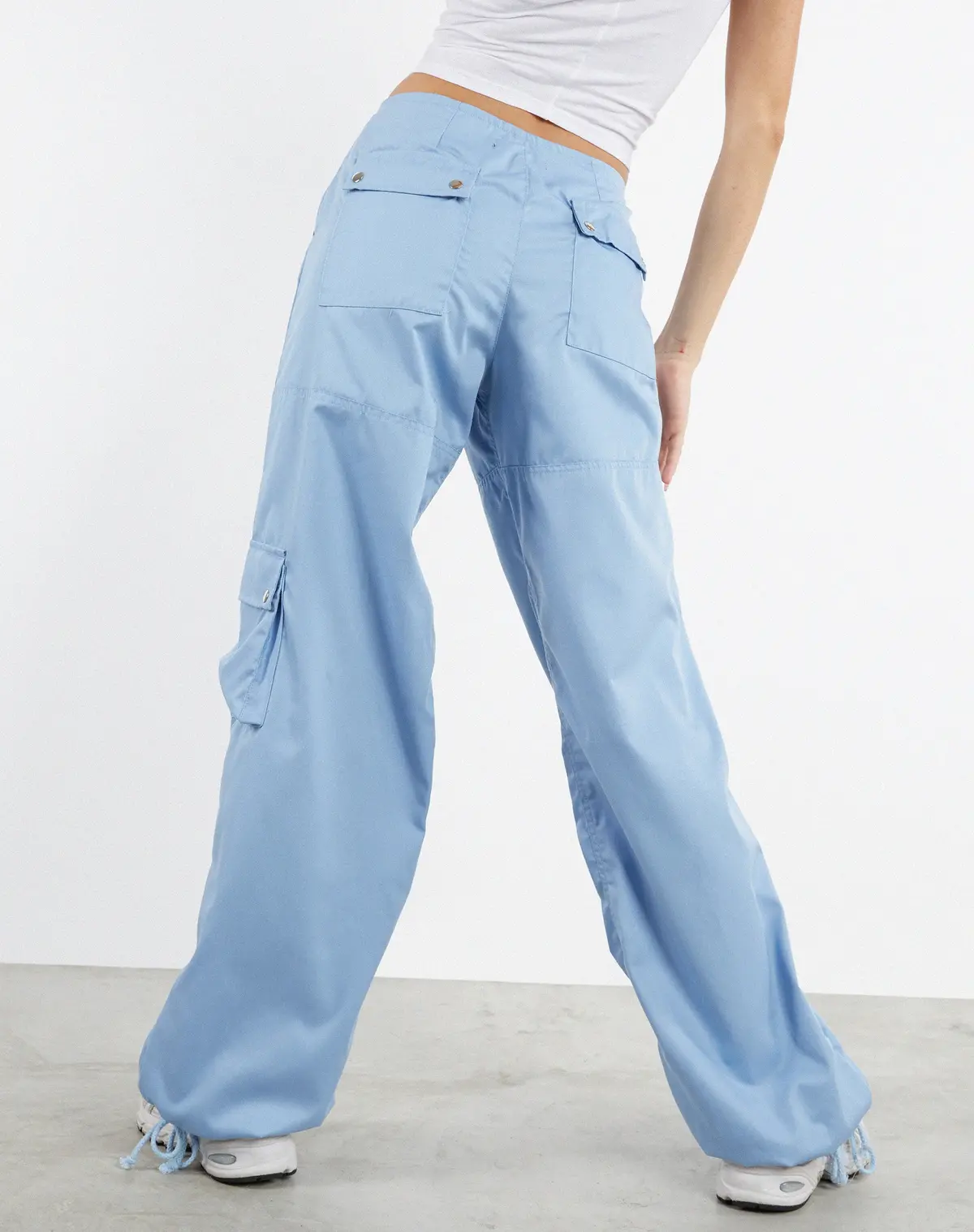 Xander Cargo Trouser In Cotton Drill Blue 3