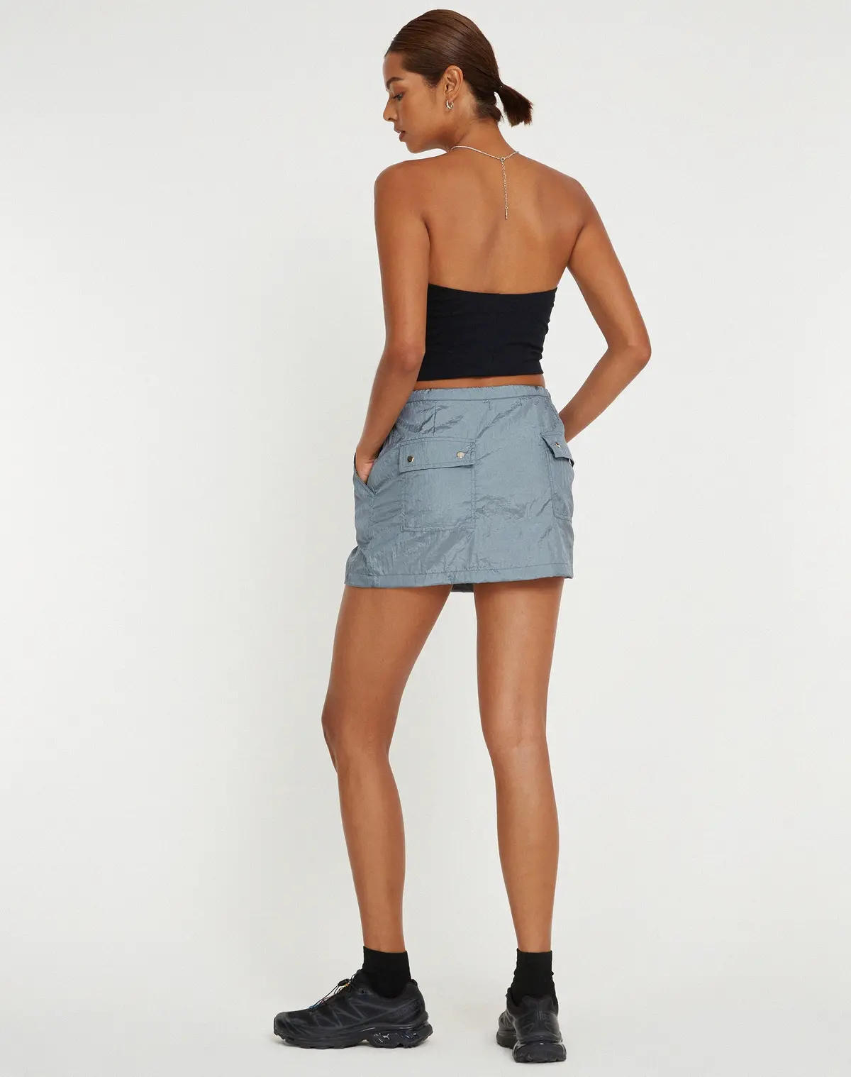 Xenpy Mini Skirt In Silver 5