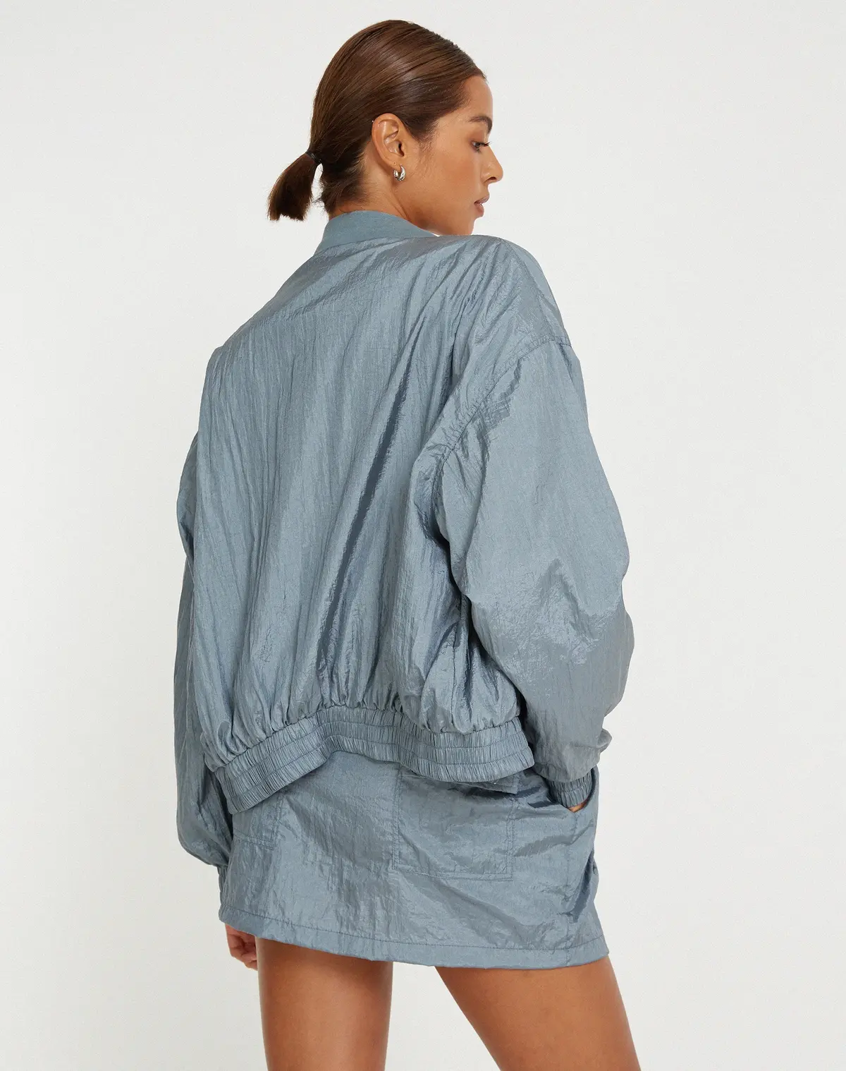 Yuu Shell Jacket In Silver 3