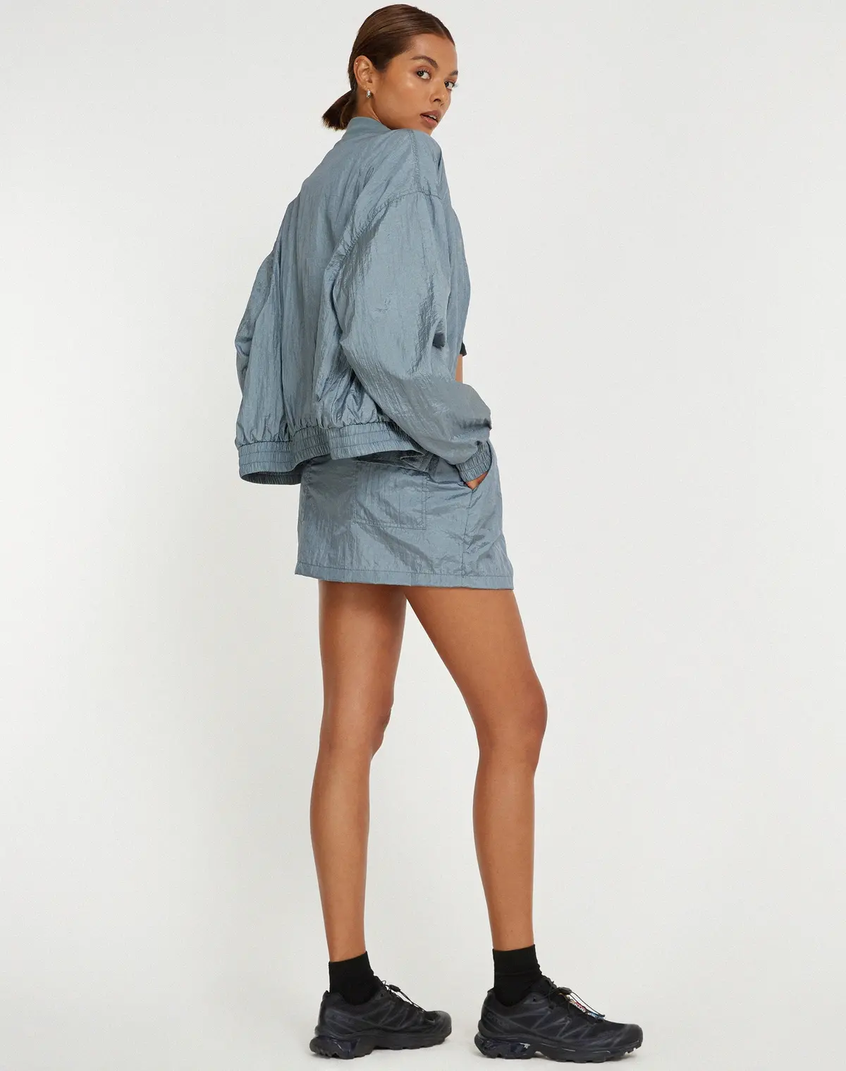Yuu Shell Jacket In Silver 5