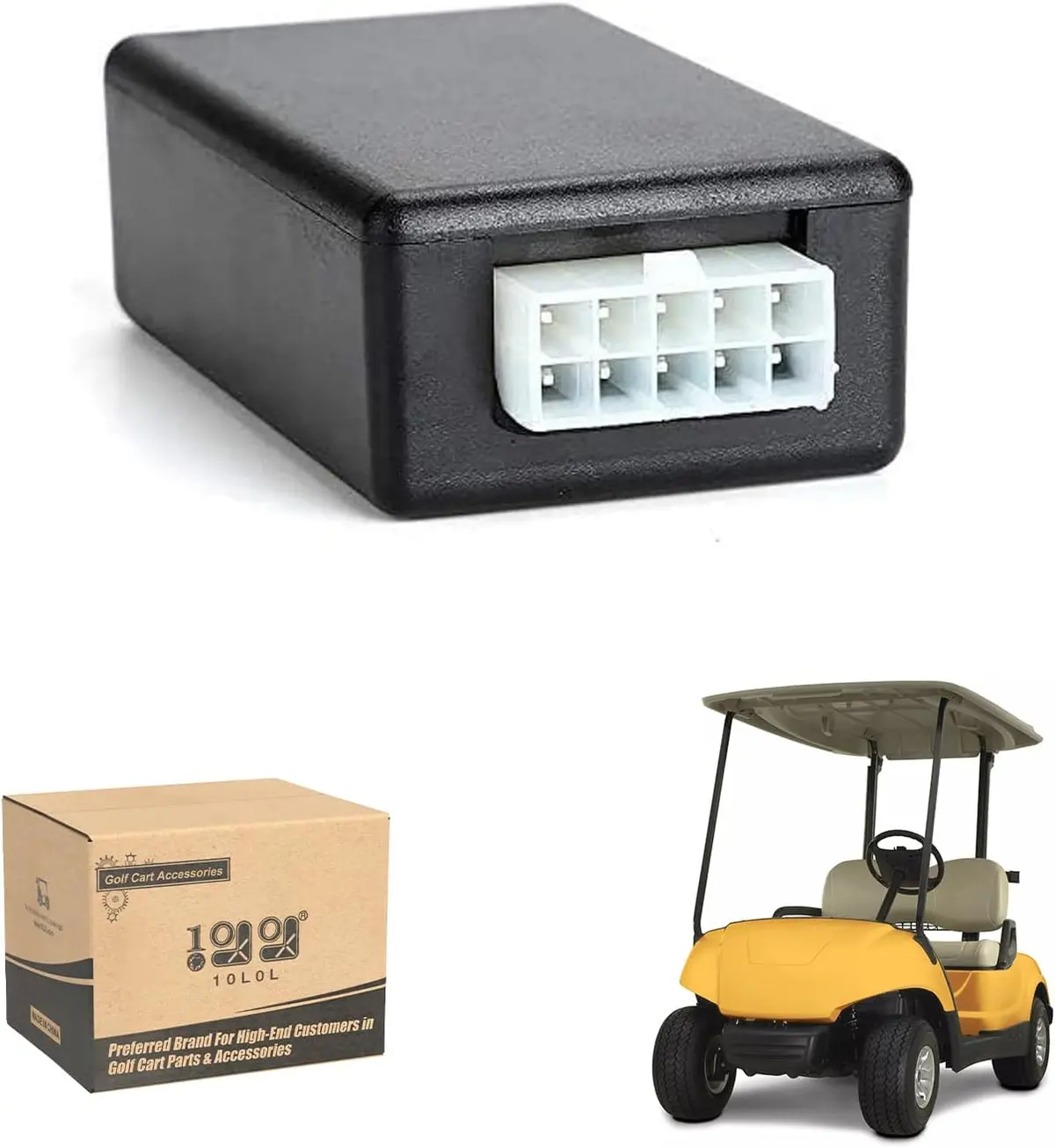 Golf Cart Light Controller Relay Use On Universal Deluxe Light Upgrade Kit For Yamaha Club Car Ezgo - 10L0l 1