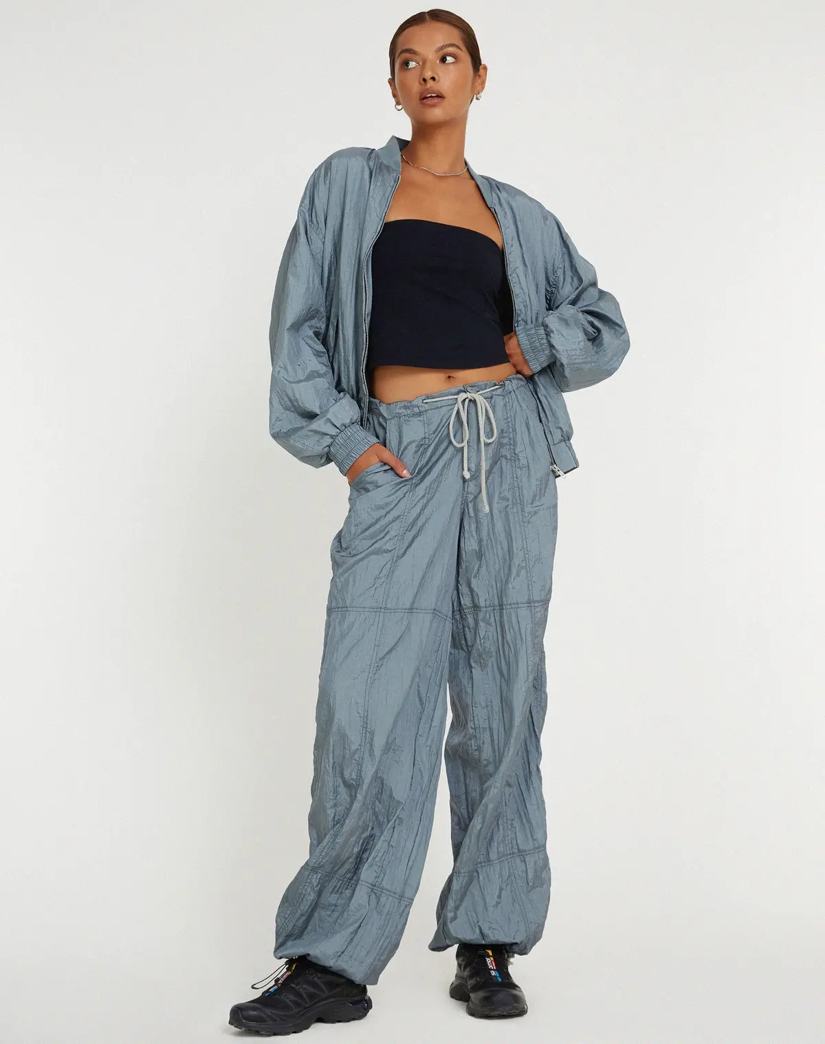 Yuu Shell Jacket In Silver 7