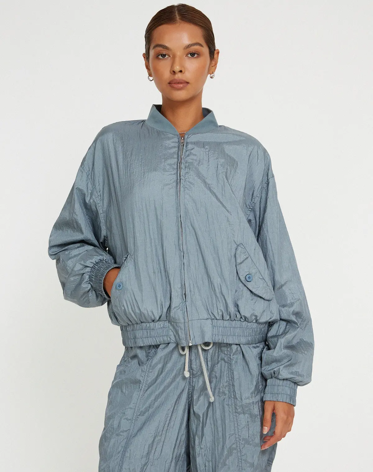 Yuu Shell Jacket In Silver 6