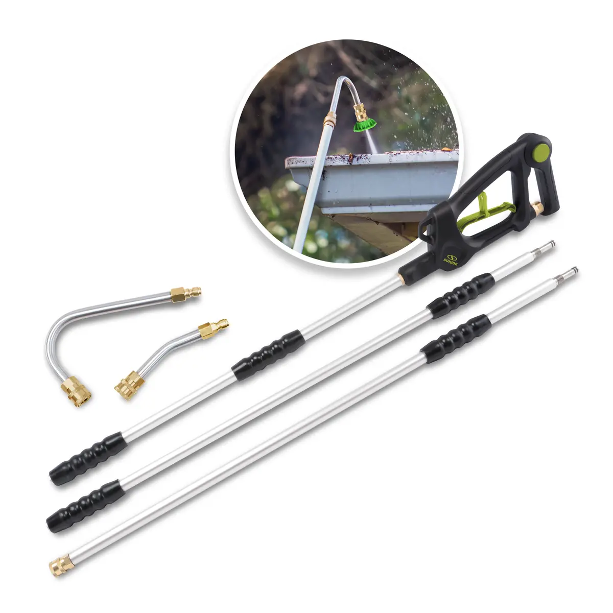 Sun Joe Spx-Srl9 Universal Pressure Washer Sky Lance W/ 4-Piece Accessory Kit | 9-Foot 1