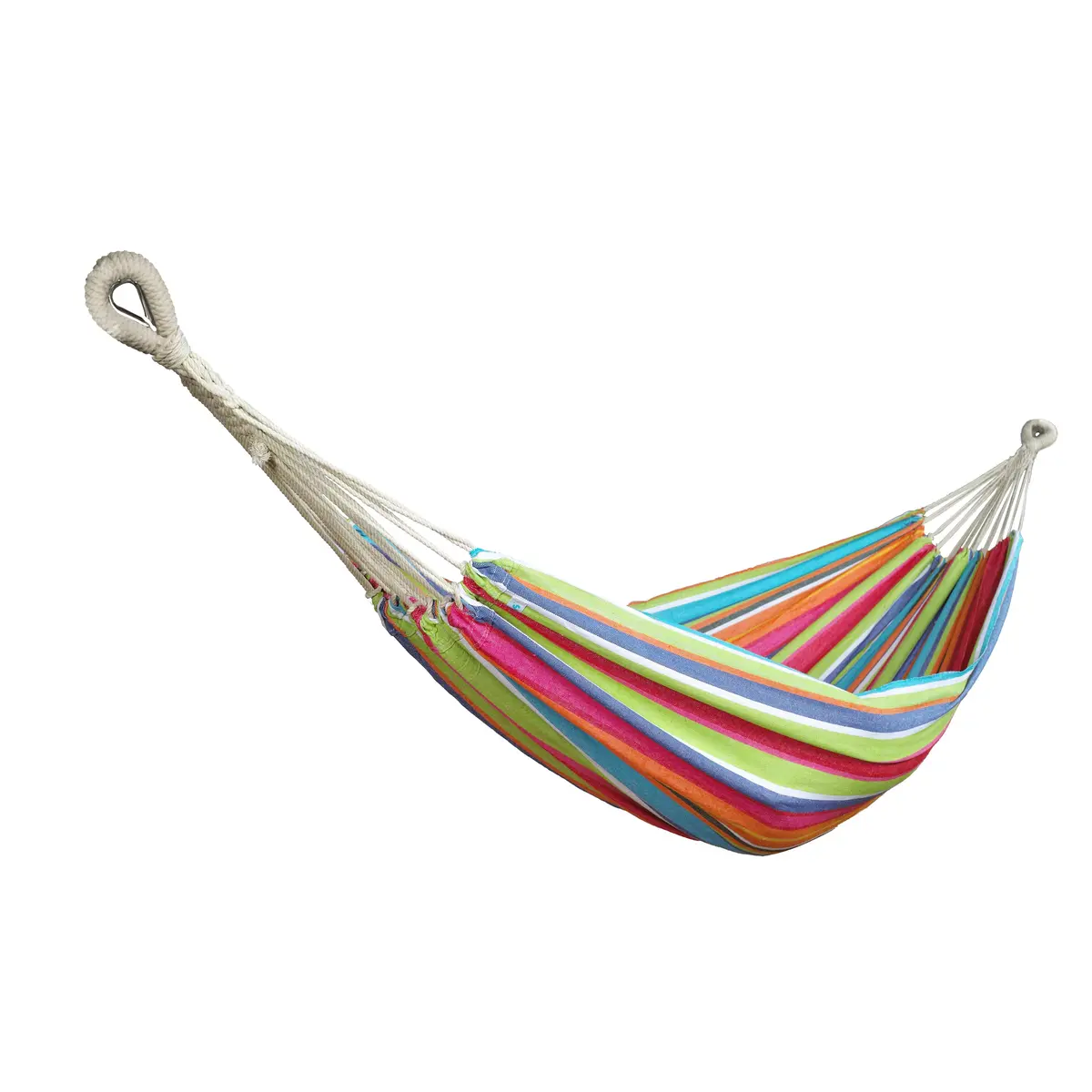 Bliss Hammocks Bh-401-Tf Double Hammock In A Bag W/ Rope Loops & Hanging Hardware | 60-In. Wide | 265 Lb. Capacity (Tropical Fruit) 1