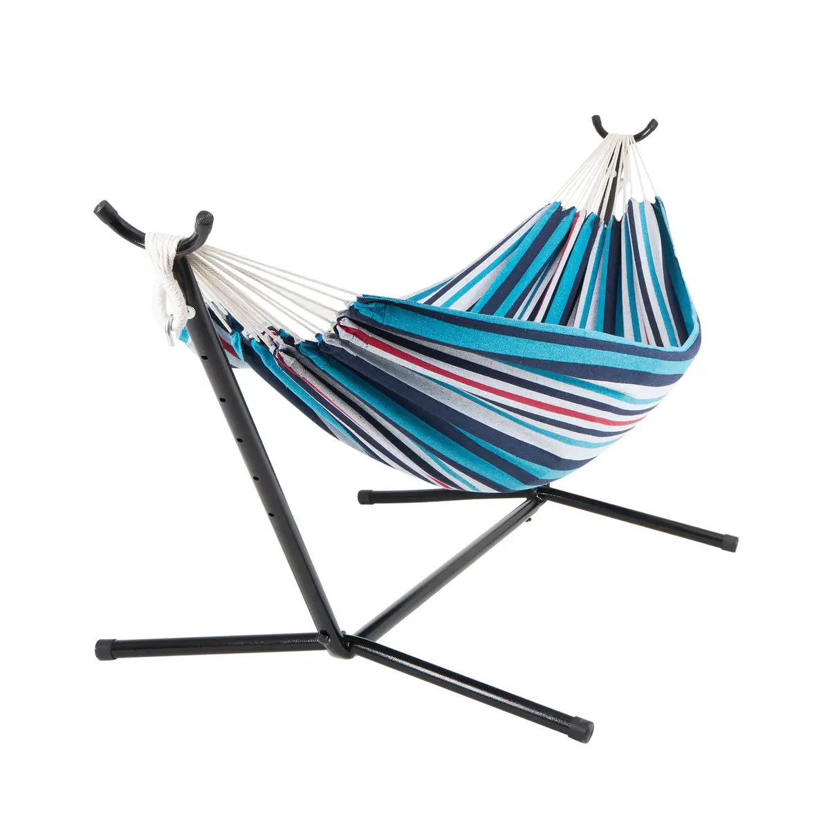 Bliss Hammocks Bhst-401-Ac Hammock & Built-In Stand W/ Carrying Case & Hanging Hardware | 60-In. Wide | 400 Lb. Capacity (Americas Cup) 2