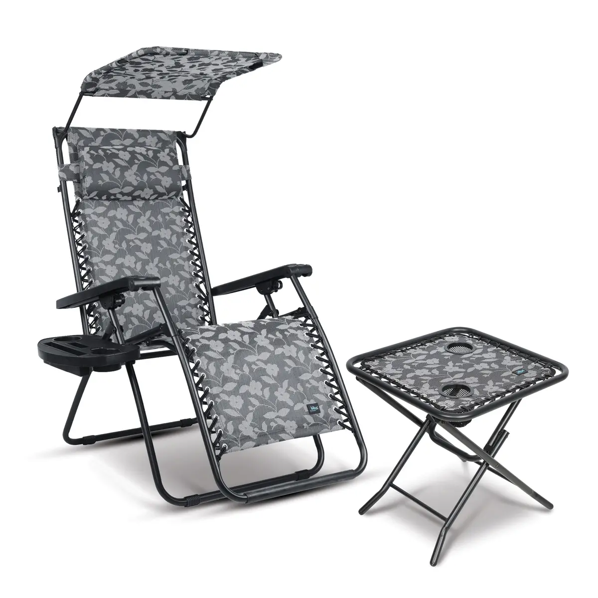 Bliss Hammocks Backyard Patio Bundle | Gravity Chair + Table 1
