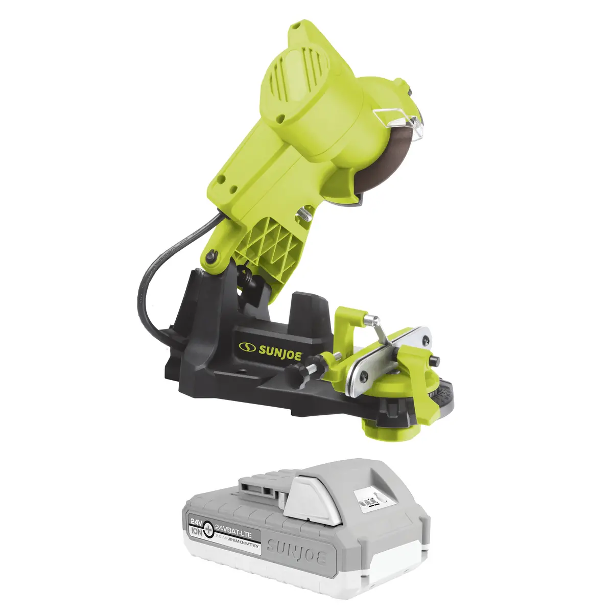 Sun Joe 24V-Csshrp-Lte 24-Volt* Ionmax Cordless Mountable Chain Saw Sharpener Kit | W/ 2.0-Ah Battery + Charger 2