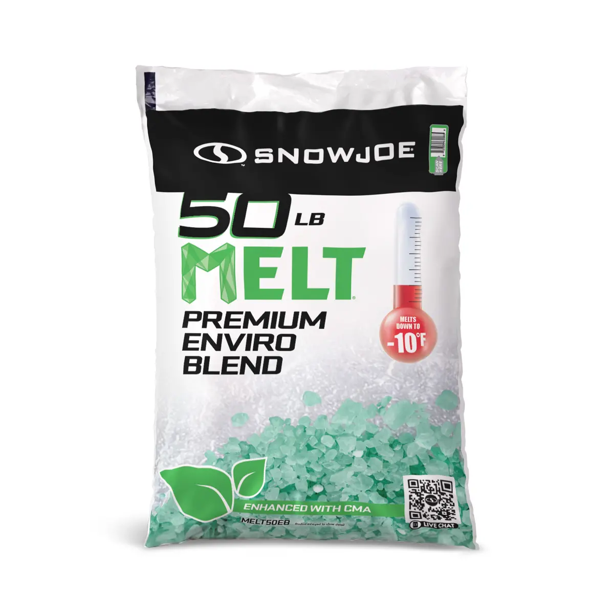 Snow Joe Melt50eb Premium Enviro Blend Ice Melter W/ Cma | 50-Lbs. 1