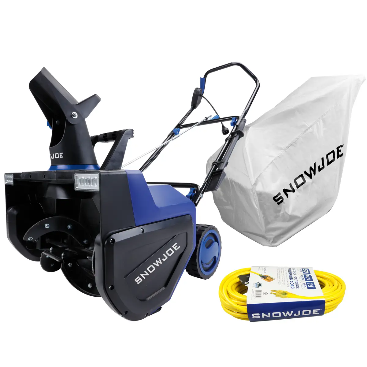 Snow Joe Sj627e-Bdl Electric Snow Thrower Bundle | 22-Inch | 15-Amp | W/ Dual Led Lights, Protective Cover, And Extension Cord 1