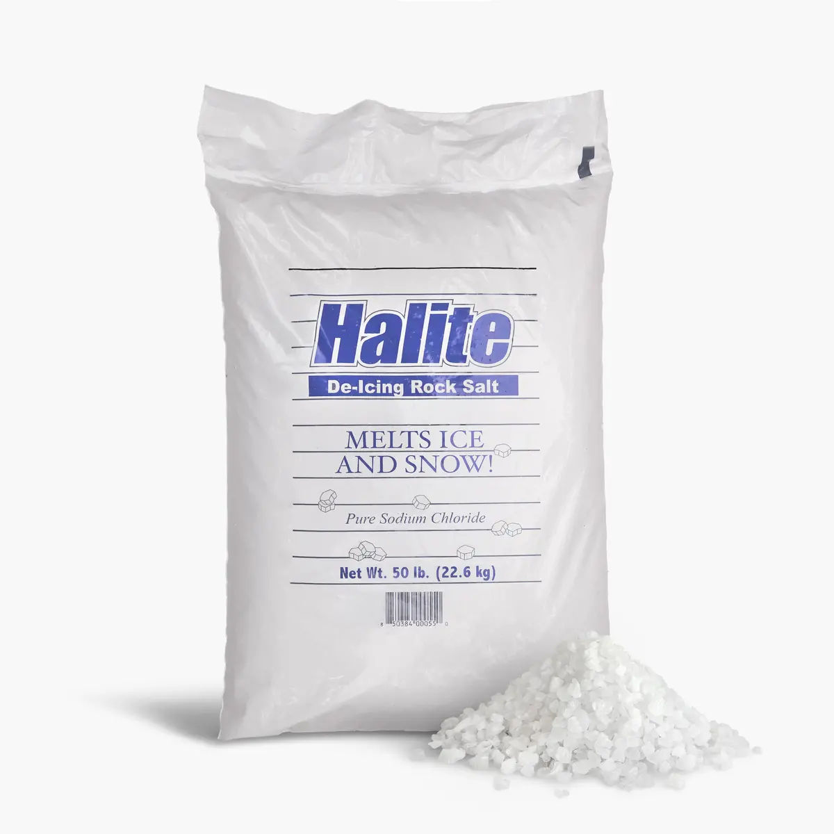 Halite Rock Salt Ice And Snow Melt And Deicer | 50 Lb. Bag | Works To 20°F 1