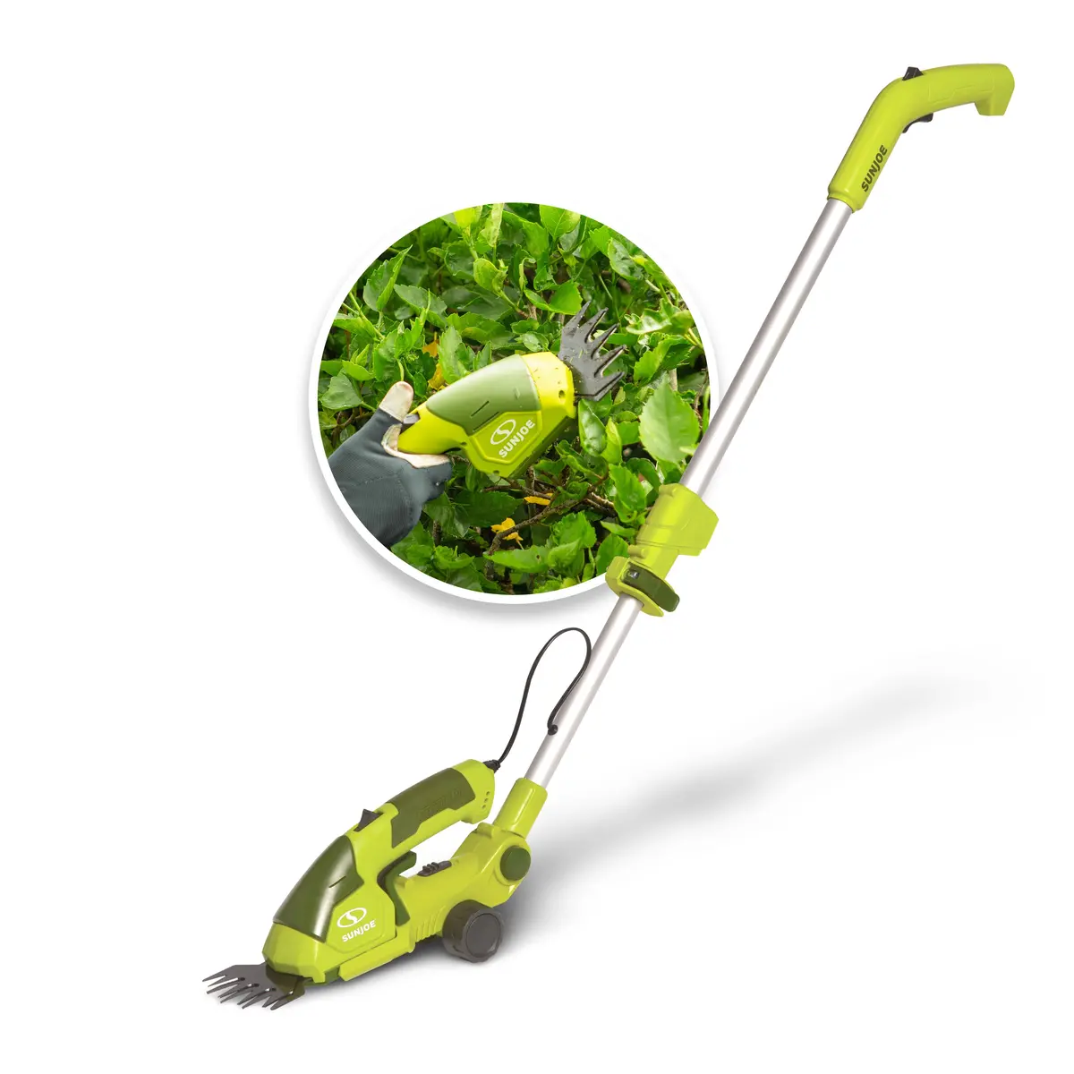 Sun Joe Hj605cc 2-In-1 Cordless Telescoping Grass Shear + Hedge Trimmer | 7.2 Volt 1