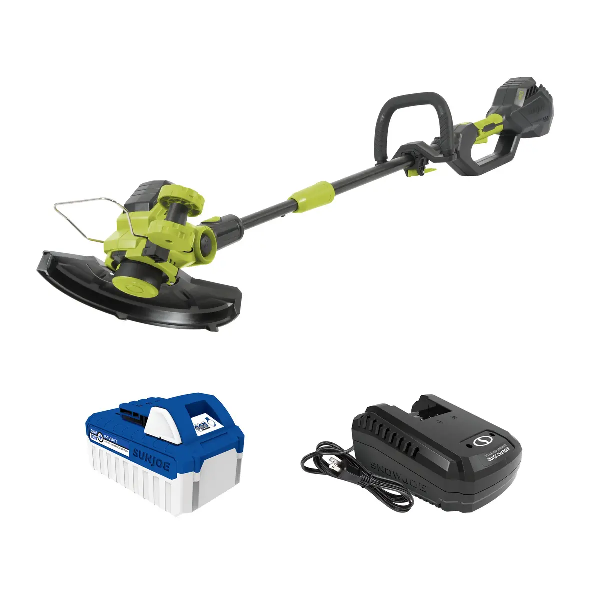 Sun Joe 24V-St14 24-Volt* Ionmax Cordless String Trimmer Kit | 12-Inch | Multi-Angle Head | W/ 4.0-Ah Battery + Charger 2