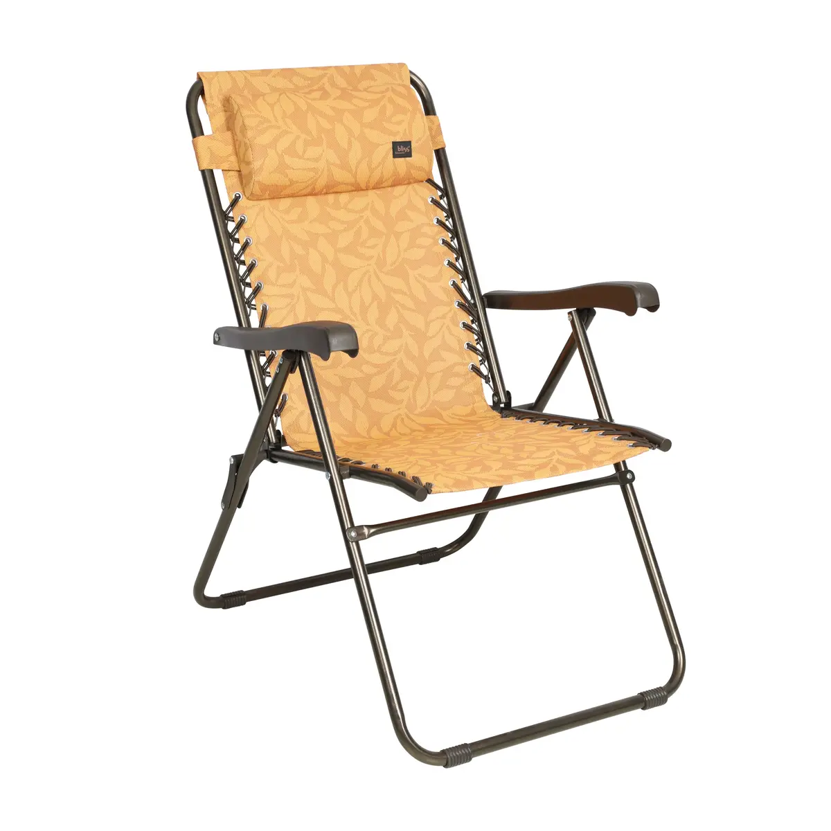 Bliss Hammocks Gfc-612-Al Reclining Sling Chair W/ Pillow | 26-In. Wide | Weather & Rust Resistant | 275 Lb. Capacity (Amber Leaf) 2