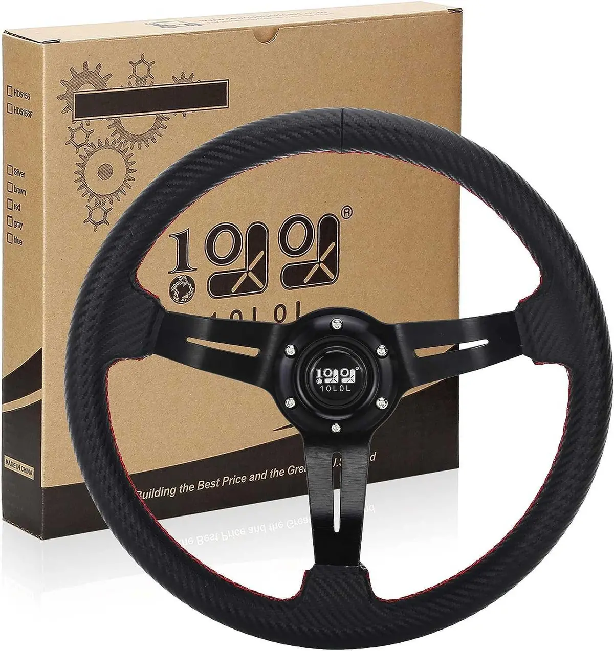 Black Golf Cart Steering Wheel For Ezgo Club Car Yamaha - 10L0l 2
