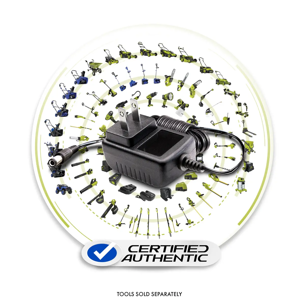 Snow Joe + Sun Joe Certified Authentic 24Vchrg-Ac Lithium Ion Battery Charger | 24 Volt 1