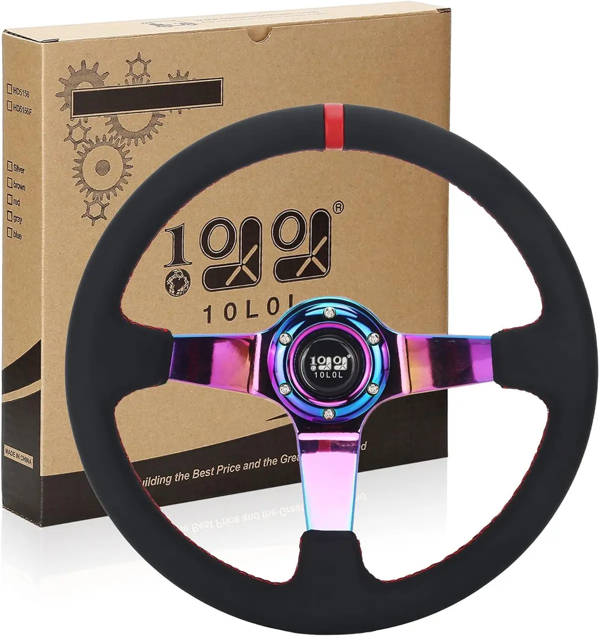 Carbon Fiber Racing Golf Cart Steering Wheel For Ezgo Club Car Yamaha - 10L0l 1