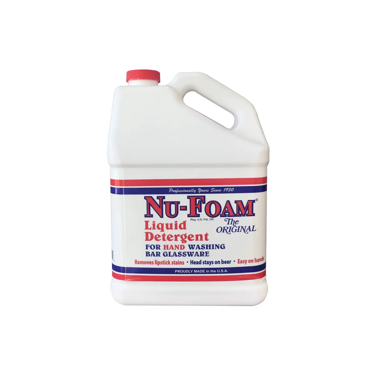 Glissen Chemical 102029 Nu-Foam Liquid Detergent For Hand Washing & Bar Glassware | 1-Gallon 1