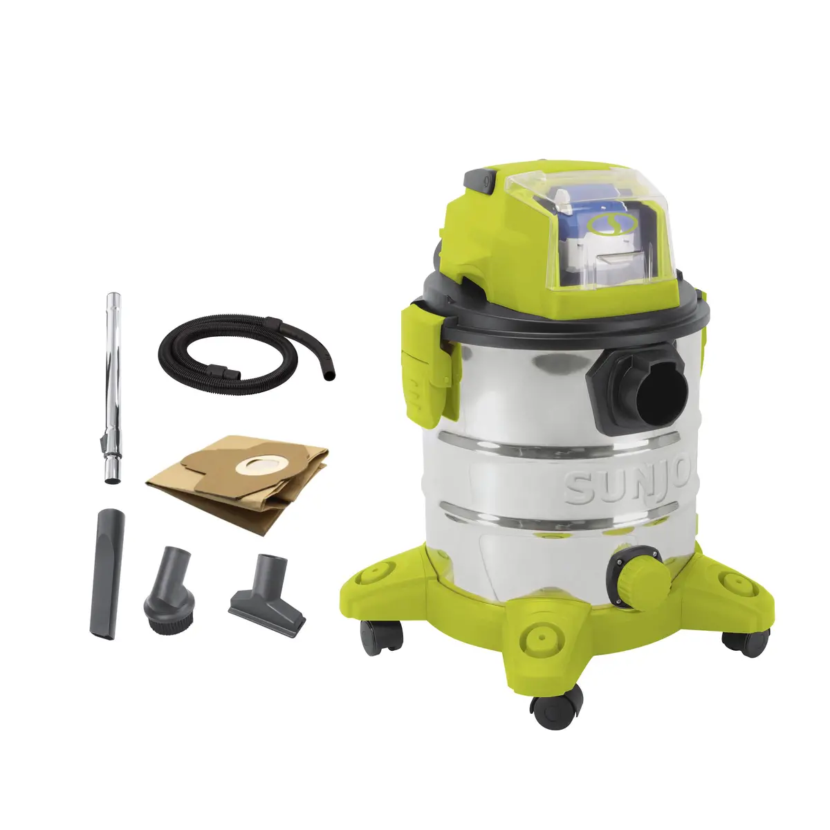 Sun Joe 24V-Wdv6000-Ct 24-Volt Ion+ Cordless Portable Stainless Steel Wet/Dry Vacuum | 5.3 Gal | Tool Only 1