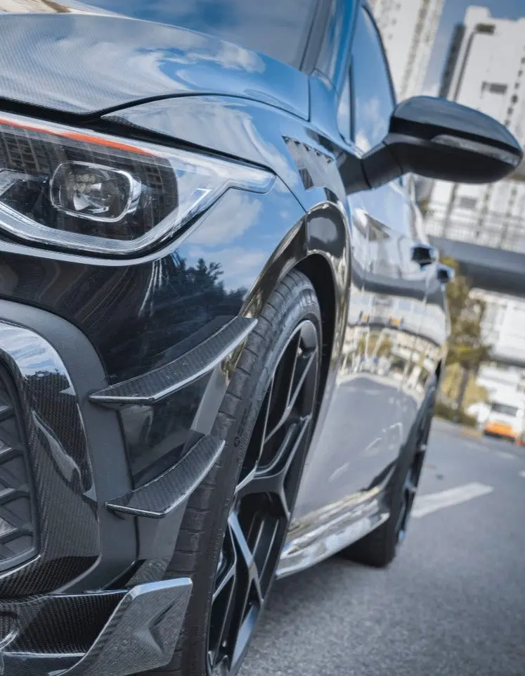 Cmst Carbon Fiber Front Bumper Canards For Volkswagen Gti Mk8 1