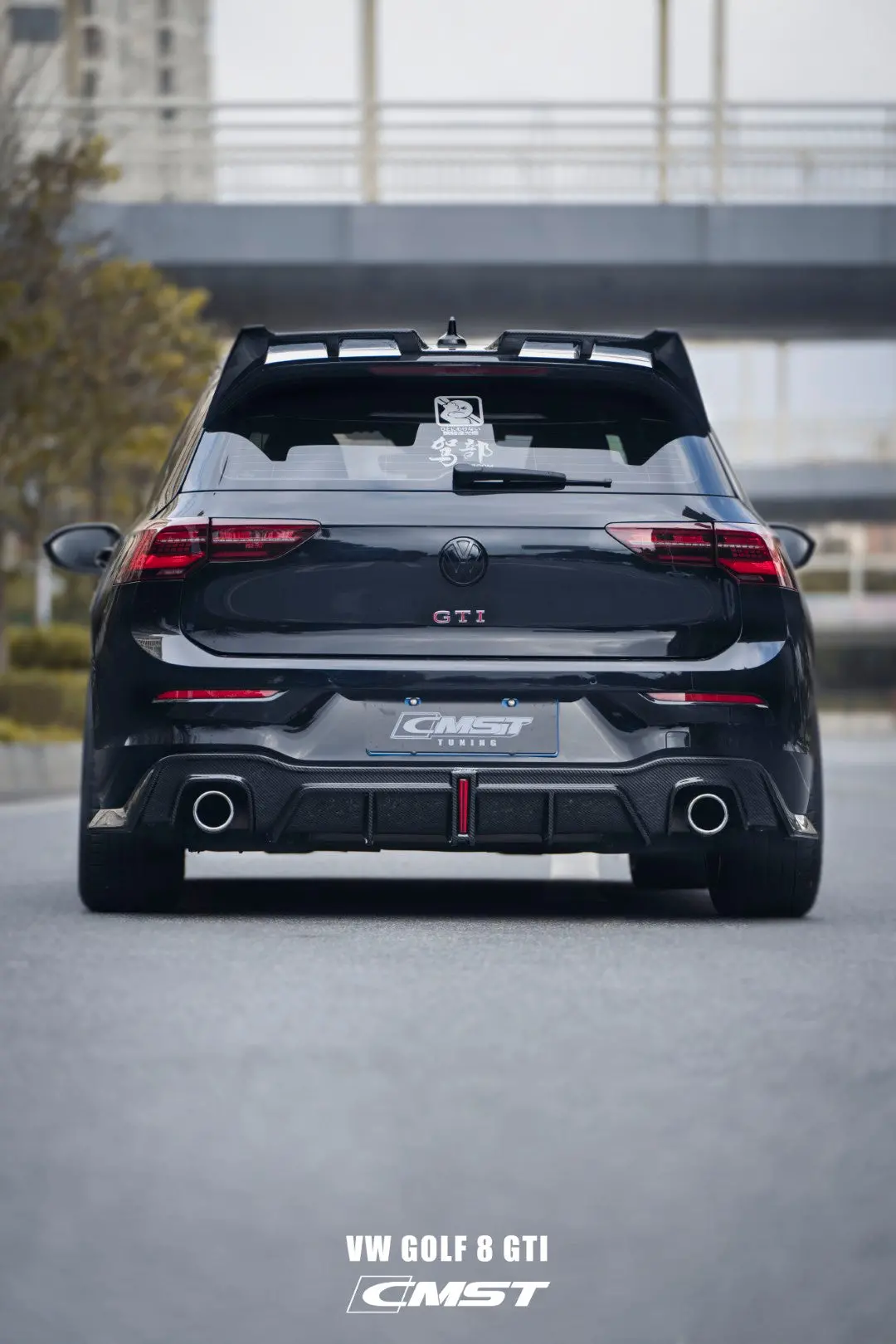 Cmst Carbon Fiber Rear Diffuser For Volkswagen Gti Mk8 1