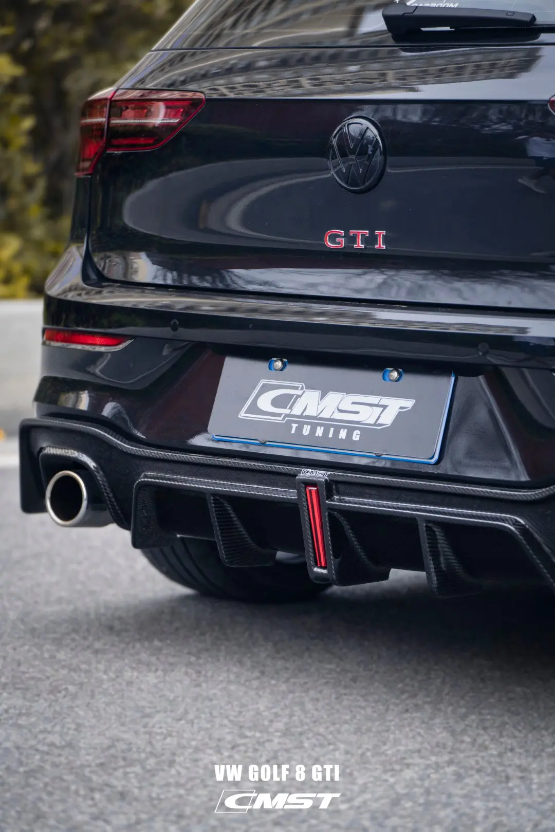 Cmst Carbon Fiber Rear Diffuser For Volkswagen Gti Mk8 2