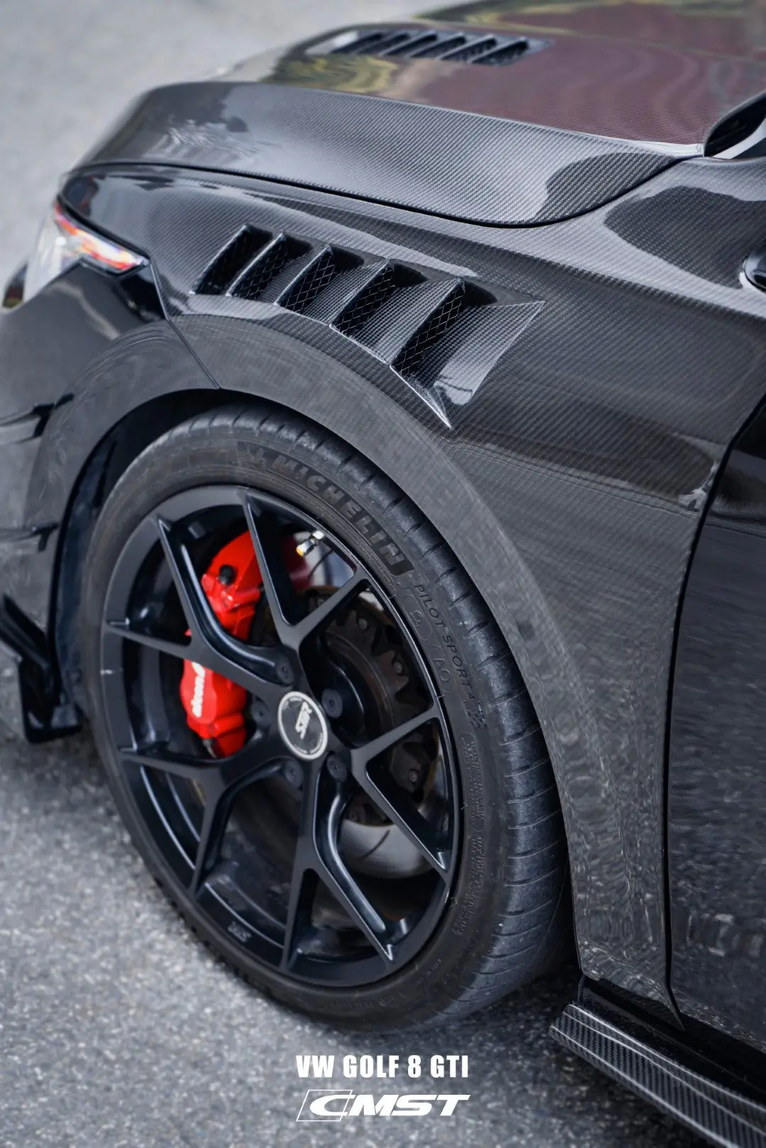 Cmst Carbon Fiber Front Fenders For Volkswagen Gti & Golf R Mk8 1