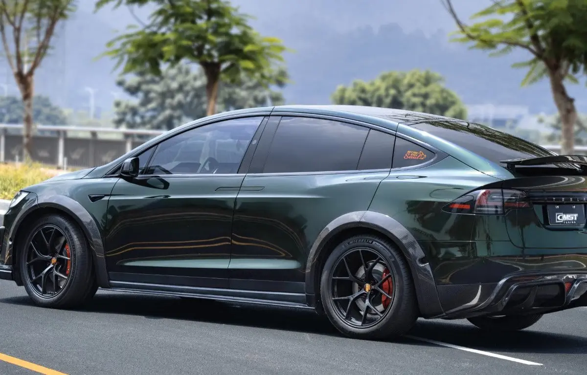 Cmst Carbon Fiber Side Skirts For Tesla Model X 2022-On 1