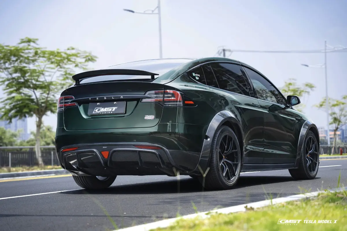 Cmst Carbon Fiber Rear Diffuser For Tesla Model X 2022-On 2