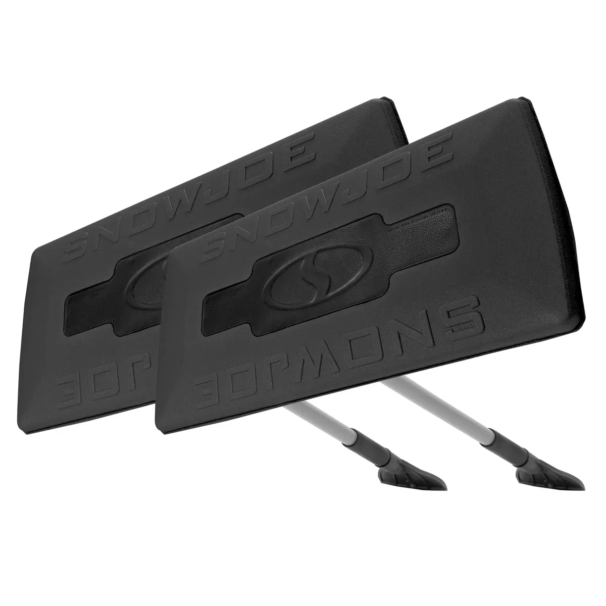 Snow Joe Sjblzd-Jmb-Blk2 Jumbo Telescoping Snow Broom + Ice Scraper | 2-Pack | Black 1