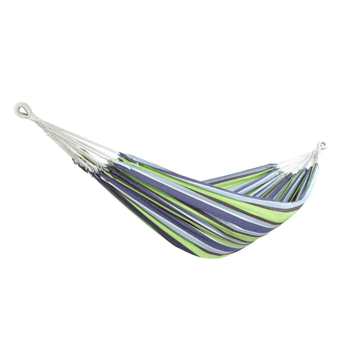 Bliss Hammocks Bh-401-Bh Double Hammock In A Bag W/ Rope Loops & Hanging Hardware | 60-In. Wide | 265 Lb. Capacity (Blue Honolulu) 1