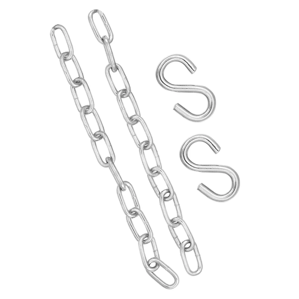 Bliss Hammocks Ha-504 Set Of 2 12-In Metal Chains & 2 Metal S Hooks | For Use W/ Hammocks 1