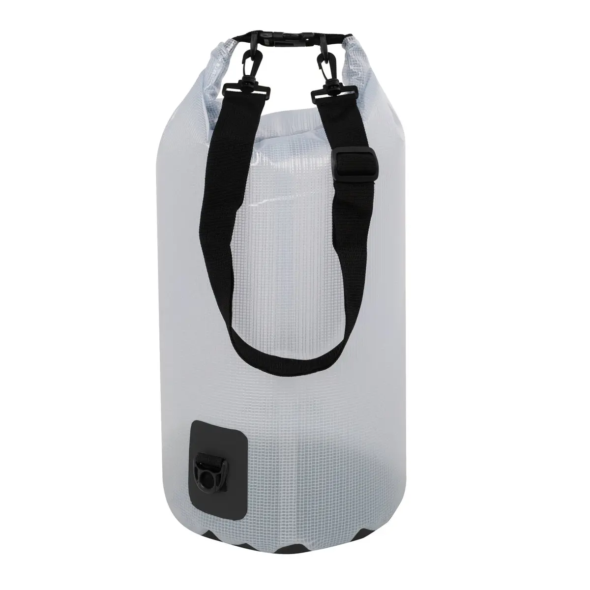 Trailgear Tg-800-20-Bk Heavy-Duty Transparent Dry Bag | Roll-Top Closure Design | Lightweight W/ Shoulder Strap | 20 Liter (Black) 1