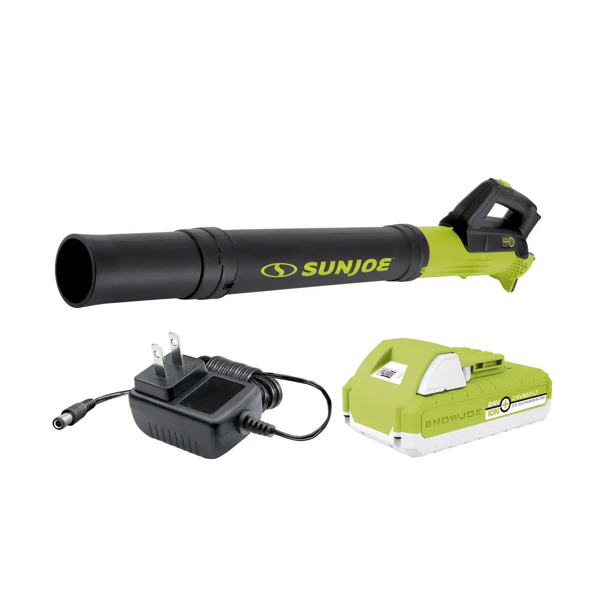 Sun Joe 24V-Tb-Lt 24-Volt* Ionmax Cordless Compact Turbine Jet Blower Kit | W/ 2.5-Ah Battery And Charger | 100-Mph | 280-Cfm 2