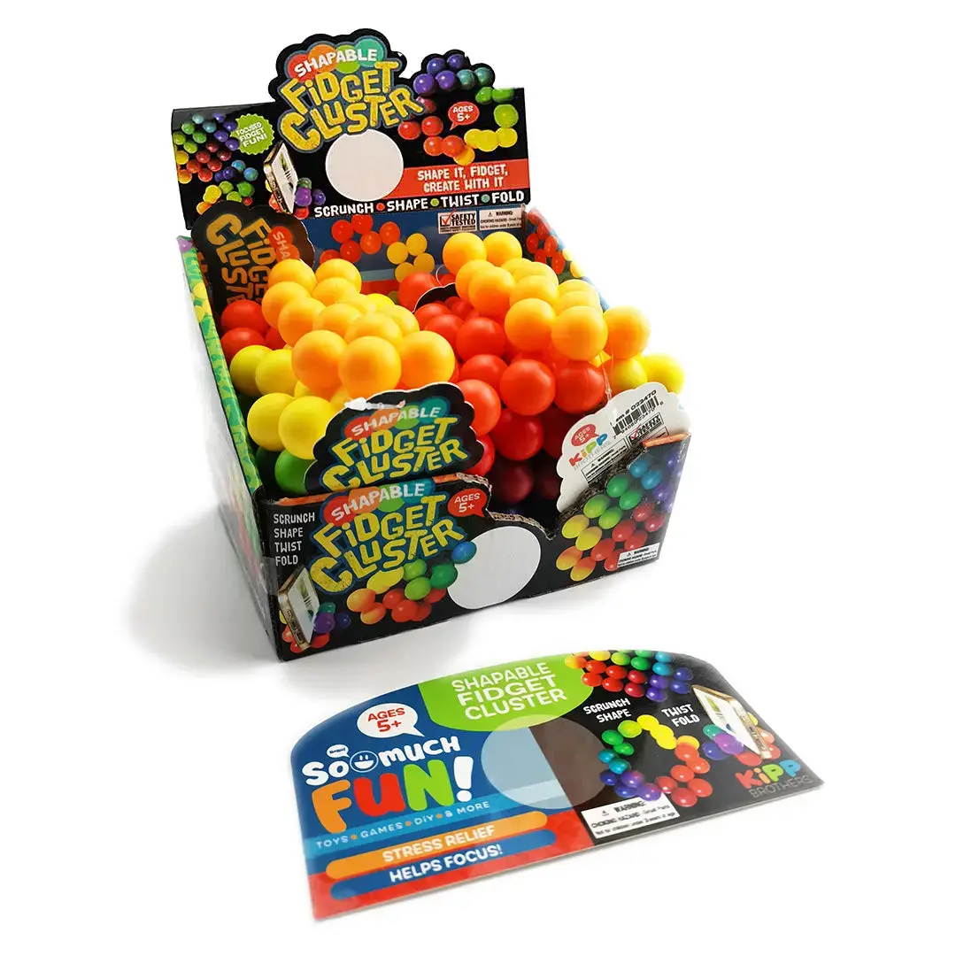 Fidget Cluster Shape Toy - 12 Pieces Per Retail Ready Display 23470 1