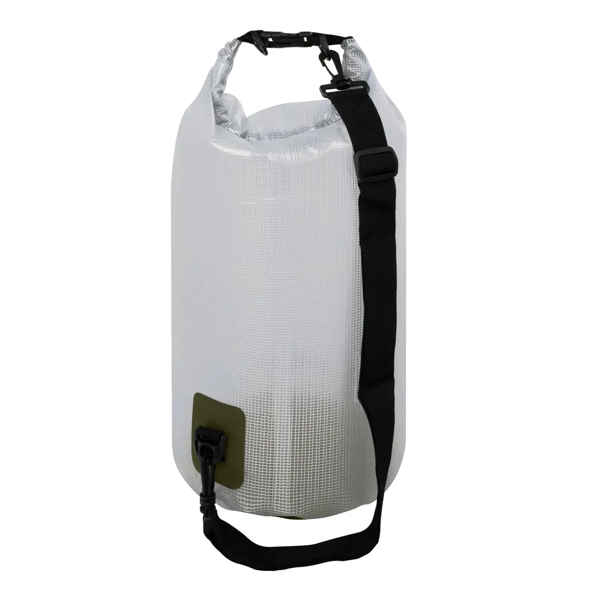 Trailgear Tg-800-20-Ol Heavy-Duty Transparent Dry Bag | Roll-Top Closure Design | Lightweight W/ Shoulder Strap | 20 Liter (Olive) 2