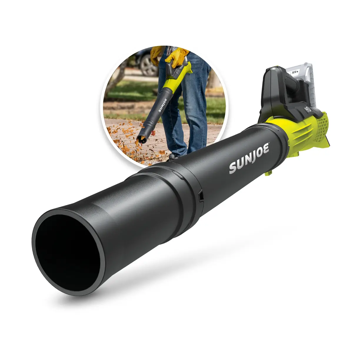 Sun Joe 24V-Tb-Lte 24-Volt* Ionmax Cordless Compact Turbine Jet Blower Kit | 100-Mph | 280-Cfm | W/ 2.0-Ah Battery + Charger 1