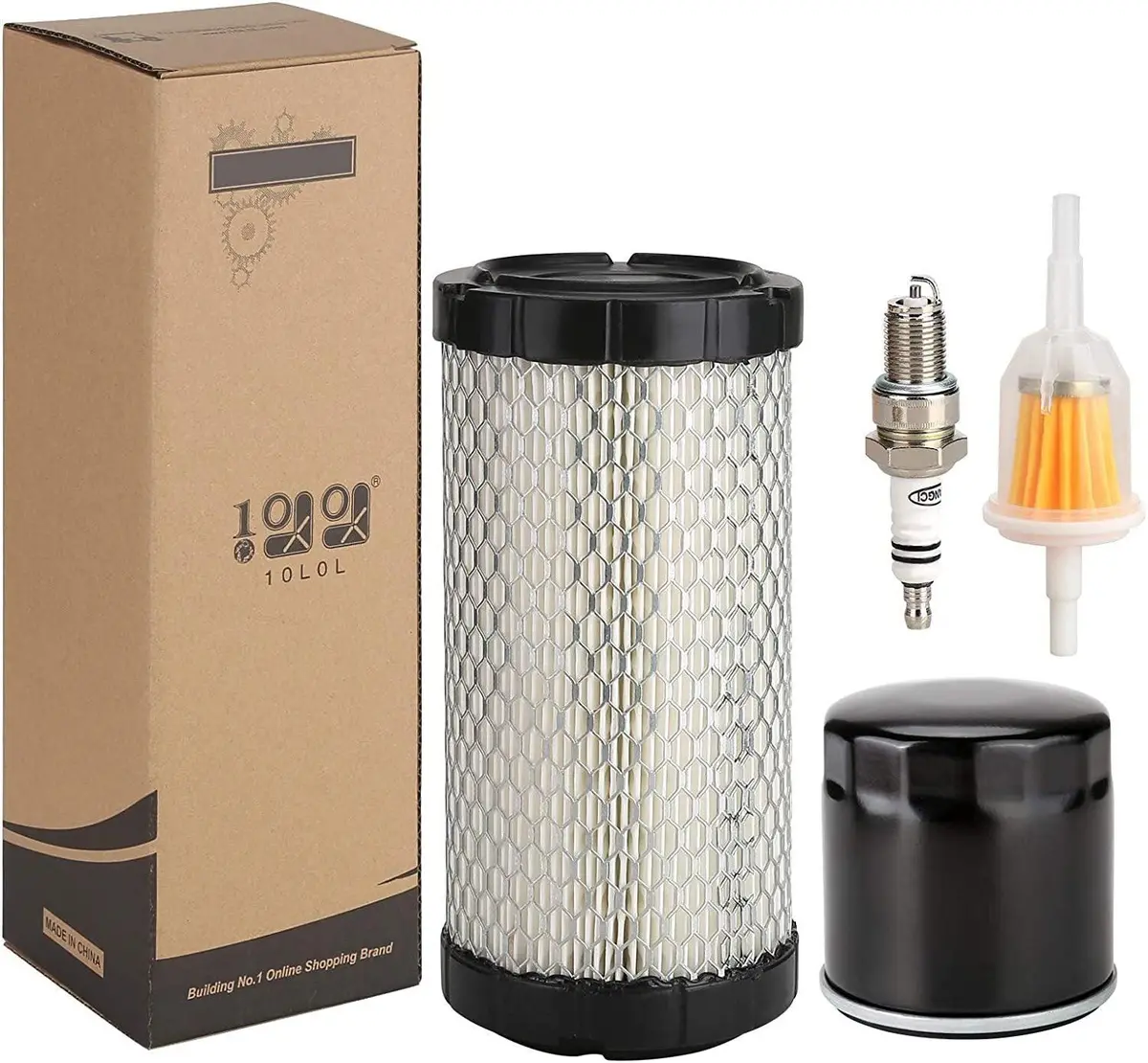 Ezgo Golf Cart Tune Up Kit For Ezgo Txt Rxv 2008-Up 4 Cycle, Air Oil Fuel Filter - 10L0l 1