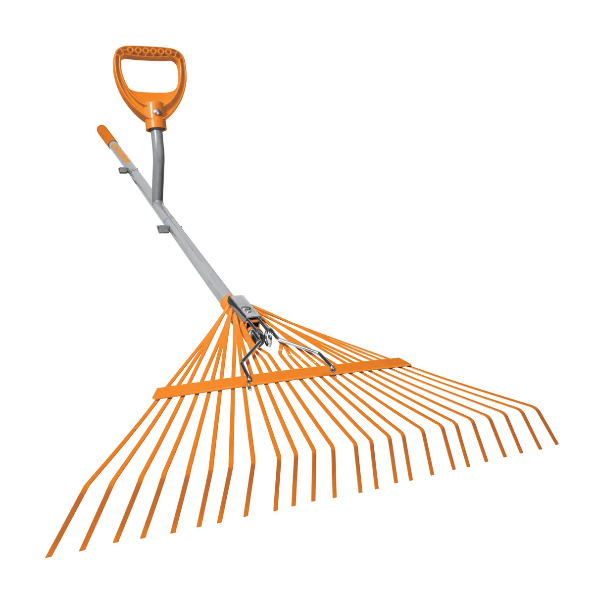 Ergie Systems Erg-Lfrk24 Steel Shaft Strain Reducing Steel Leaf Rake | 54-Inch Shaft | 24 Tines 1