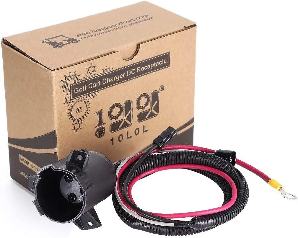 Golf Cart Battery Charger Dc Outlet For Club Car Precedent 2004+ Electric Car - 10L0l 1