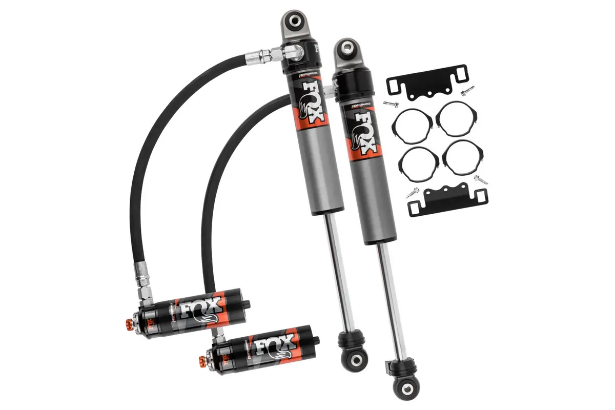 Fox 2.5 Front Shocks W/ Dsc Reservoir Adjuster | 2-3 Inch Lift | Performance Elite Series | Jeep Wrangler Jl (18-23) 1