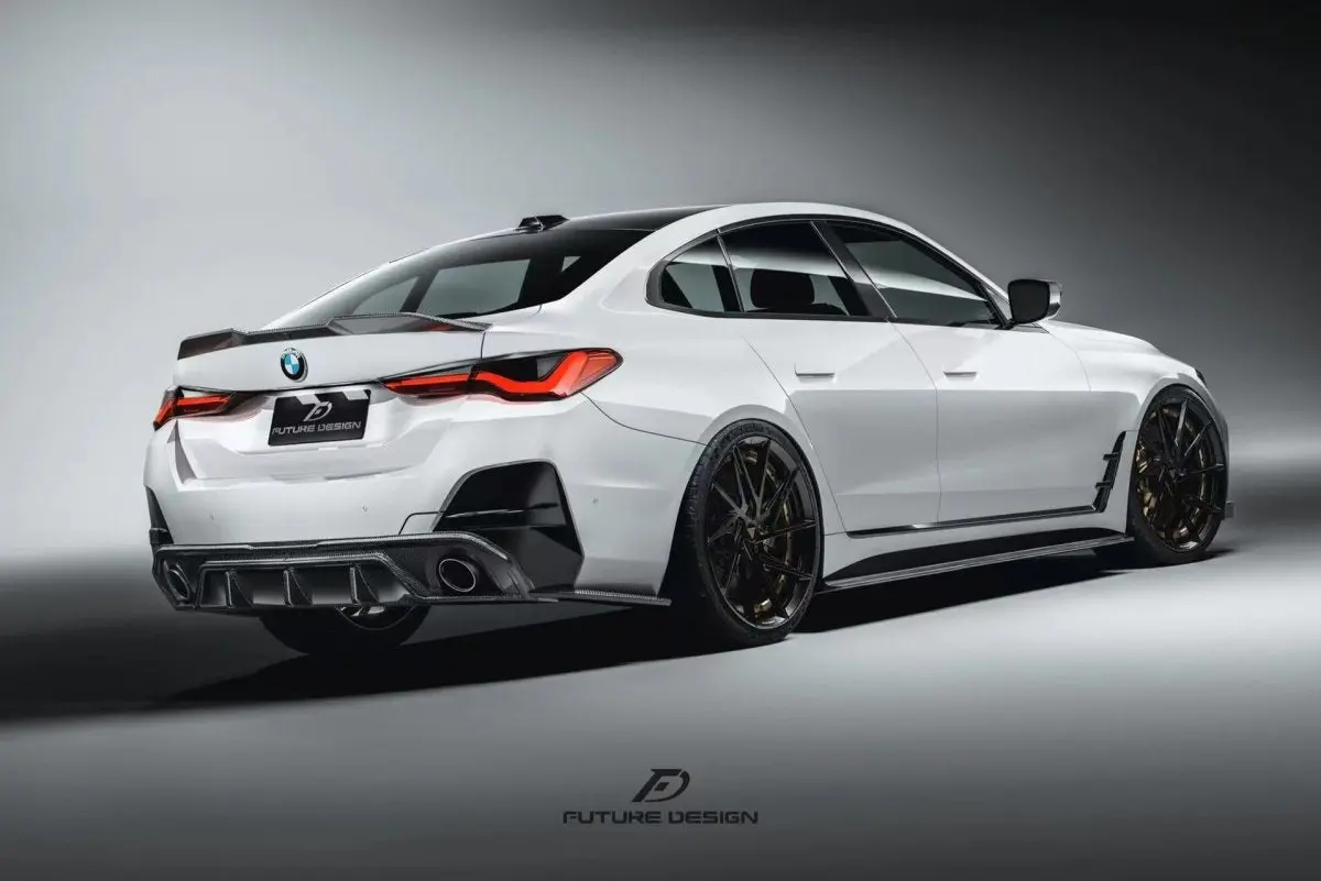 Future Design Fd Carbon Fiber Rear Diffuser & Rear Canards For Bmw 4 Series G26 Gran Coupe M440i 430I 1