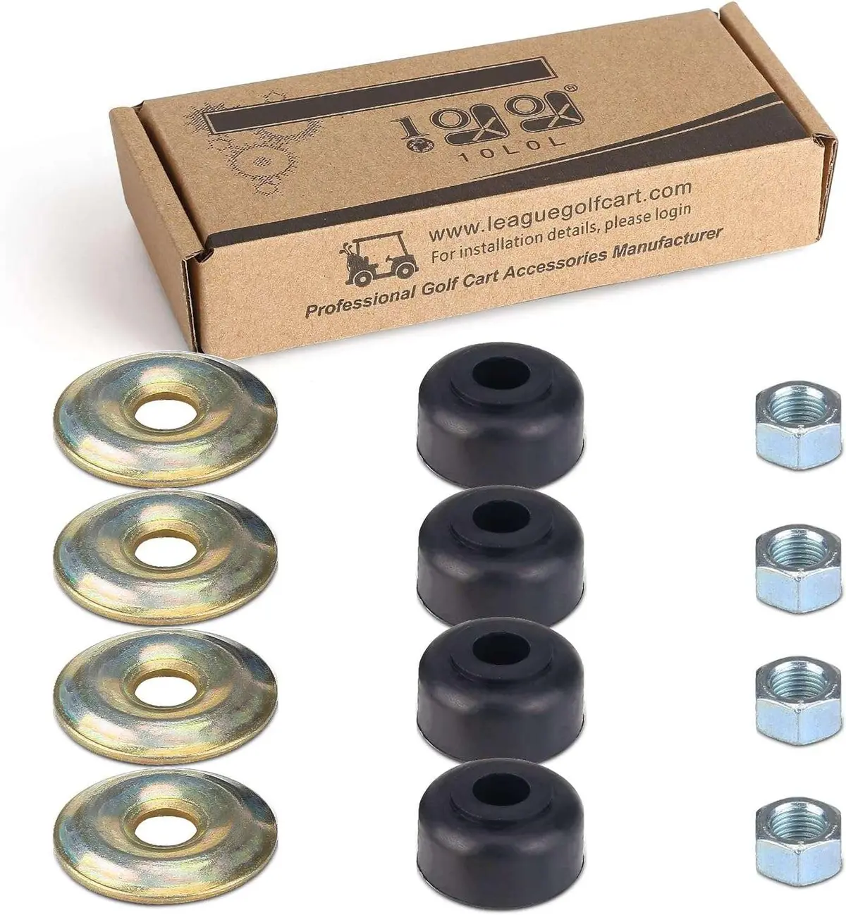 Golf Car Shock Bushings For Ezgo Txt & Club Car Ds Precedent - 10L0l 1